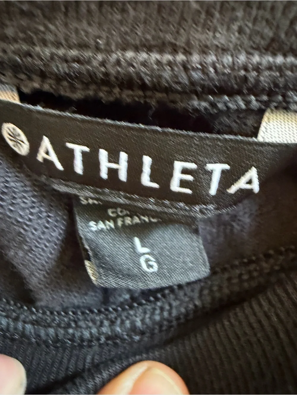 Large Athleta balance drawstring shorts Black Women's Lounge